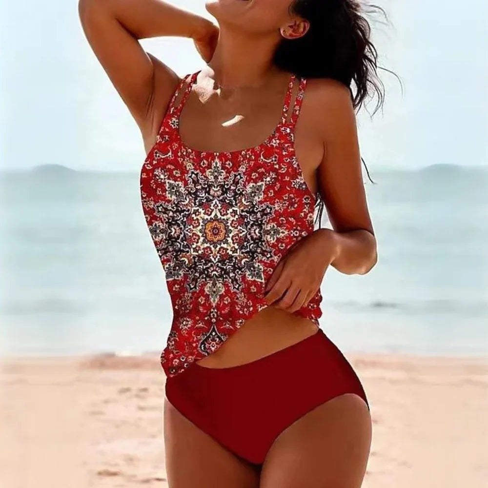 Ensemble Tankini Femme - Élégant Motif - Confort Optimal-Sets dames-PARIS FEMME