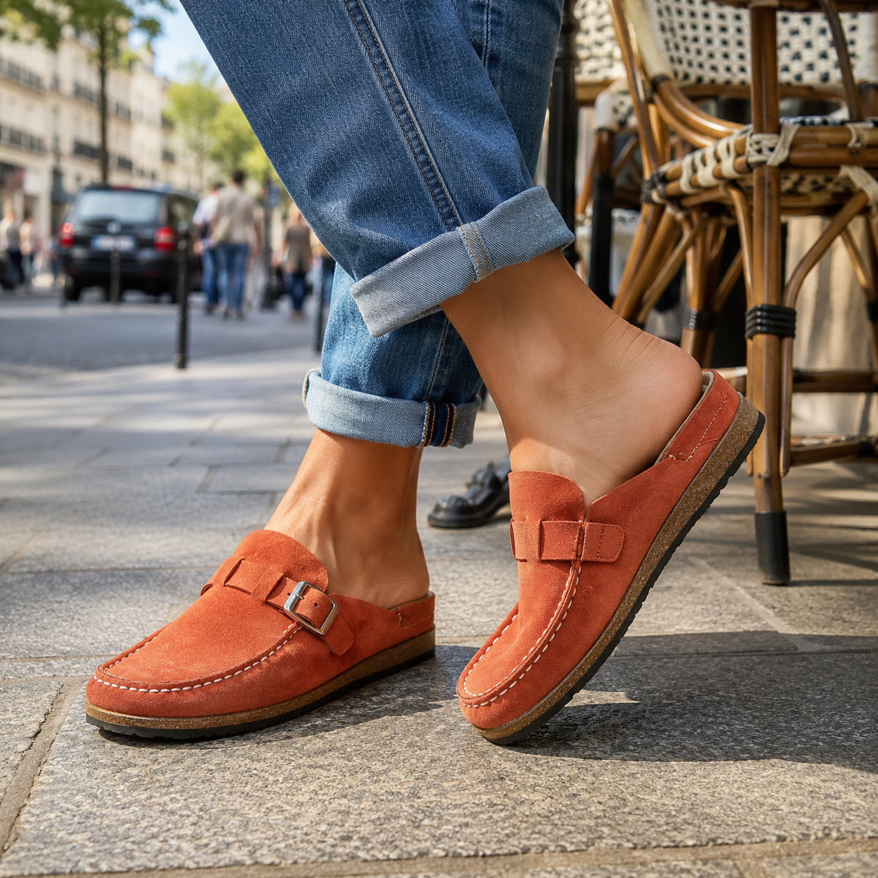Orthopedic Leather Sandals with Arch Support Shayla