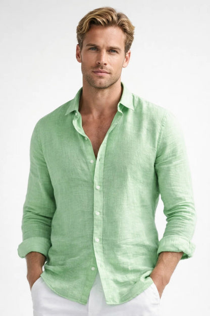 Chemise Lin | Respirante Légère Coupe Décontractée