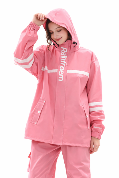 Veste de pluie femme | Imperméable avec capuche et pantalon