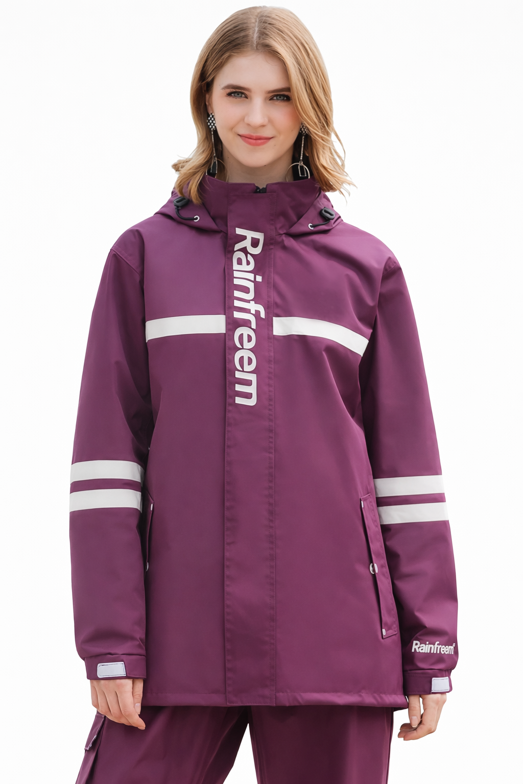 Veste de pluie femme | Imperméable avec capuche et pantalon