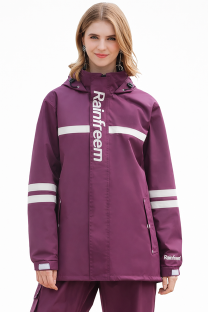 Veste de pluie femme | Imperméable avec capuche et pantalon