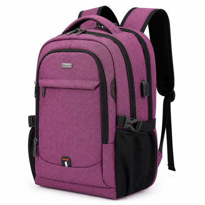 Sac à dos pour ordinateur portable | Résistant à l'eau, port USB | Sac de voyage, compartiments d'organisation
