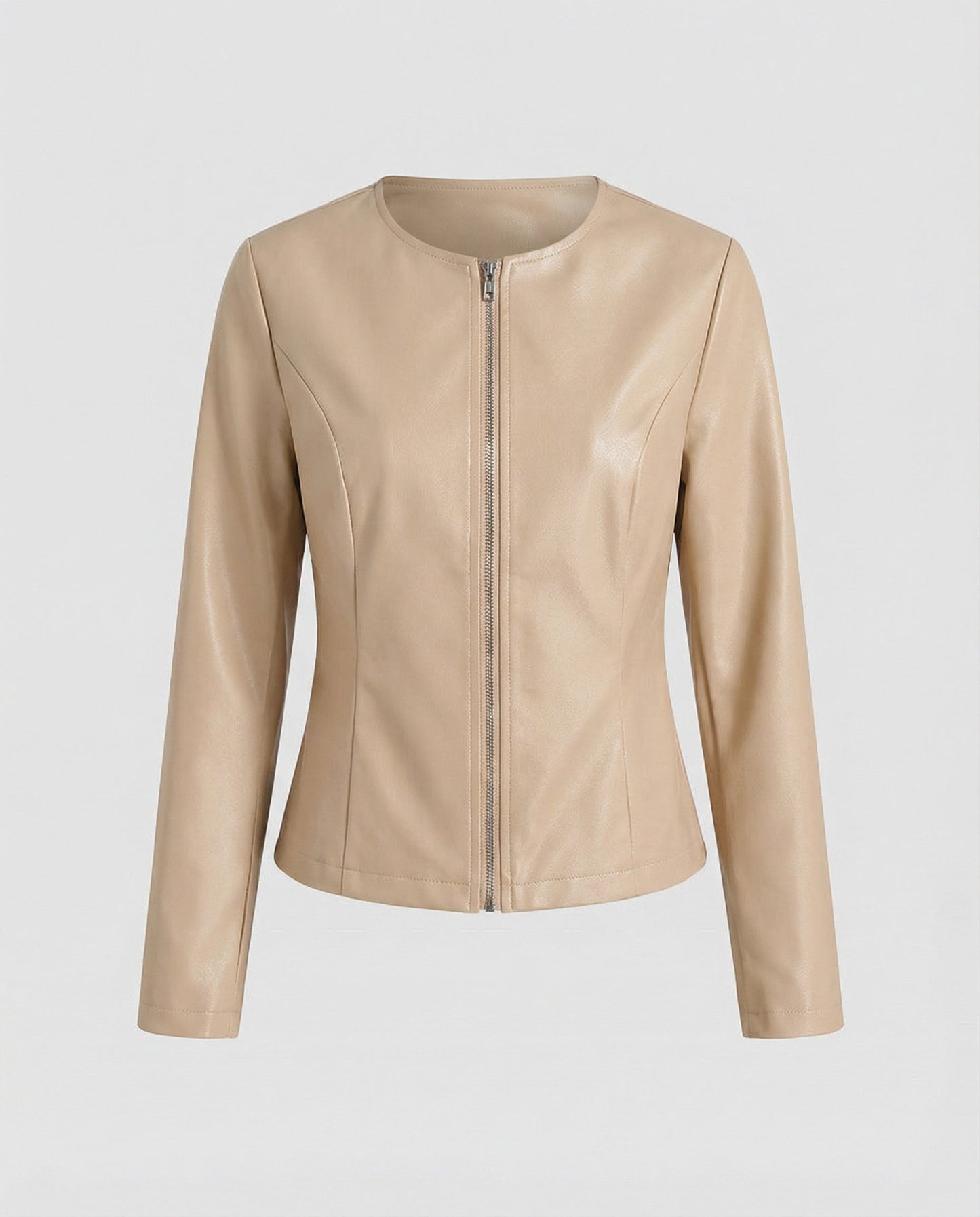 Veste Motard Femme | Cuir Vintage, Manches Longues | Noir