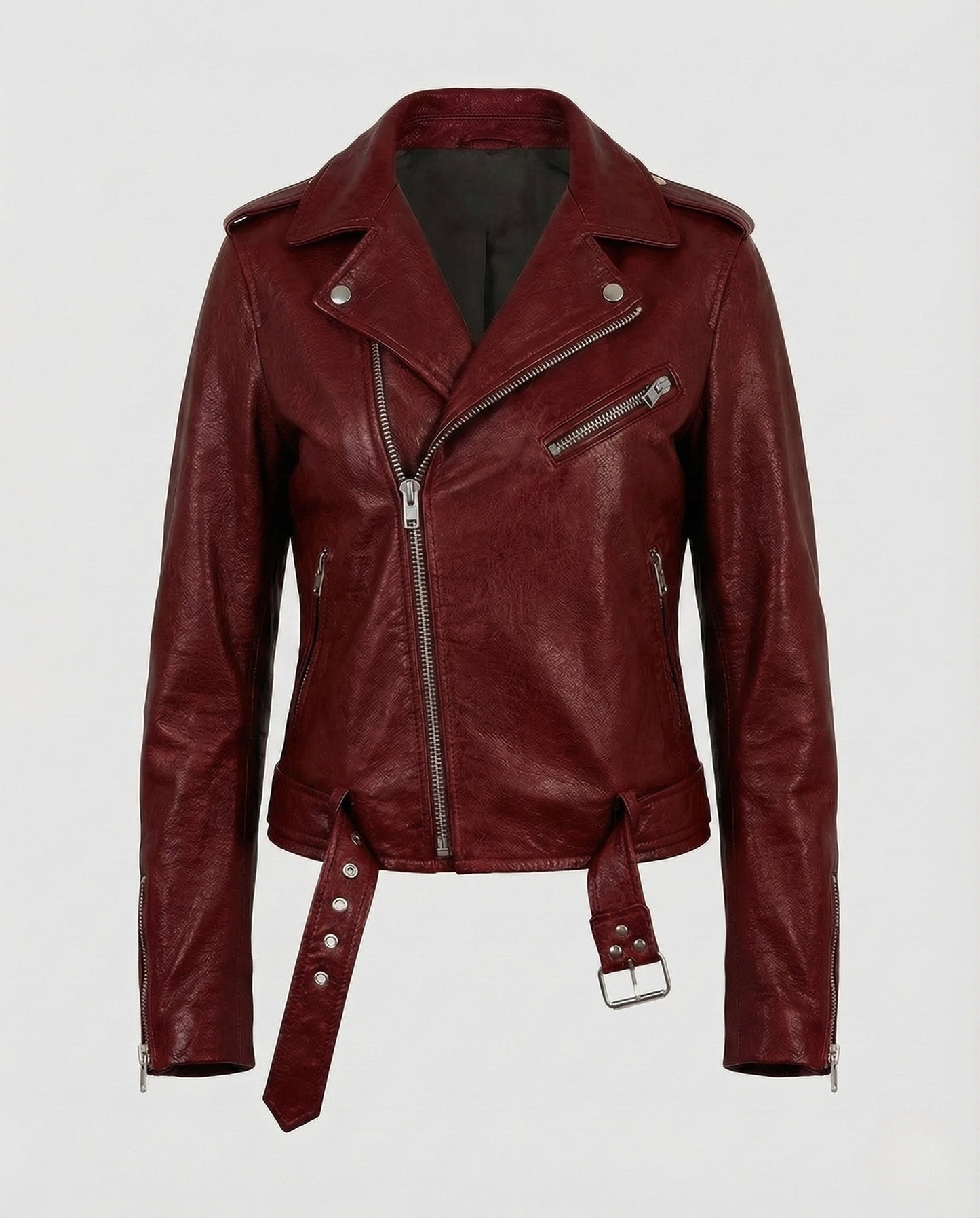 Veste motard femme cuir | Taillée, cuir véritable | Noir, marron