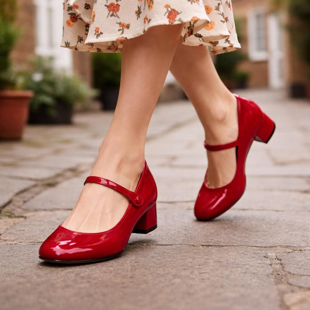 Chaussures Mary Jane pour femmes | Confort ajusté | Talon bloc, Escarpins habillés