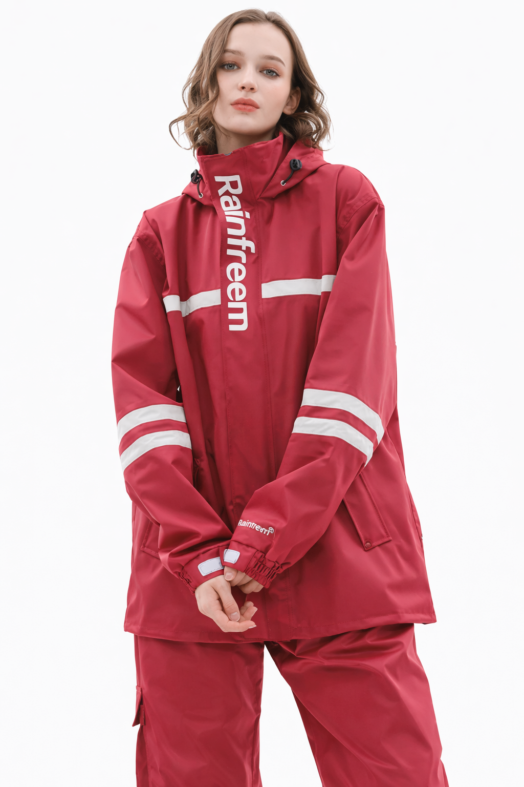 Veste de pluie femme | Imperméable avec capuche et pantalon