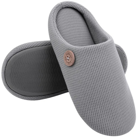 Chaussons femme memory foam antidérapants semelle ergonomique confort