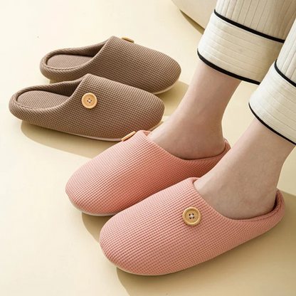 Chaussons femme memory foam antidérapants semelle ergonomique confort