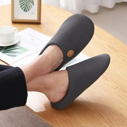 Chaussons femme memory foam antidérapants semelle ergonomique confort