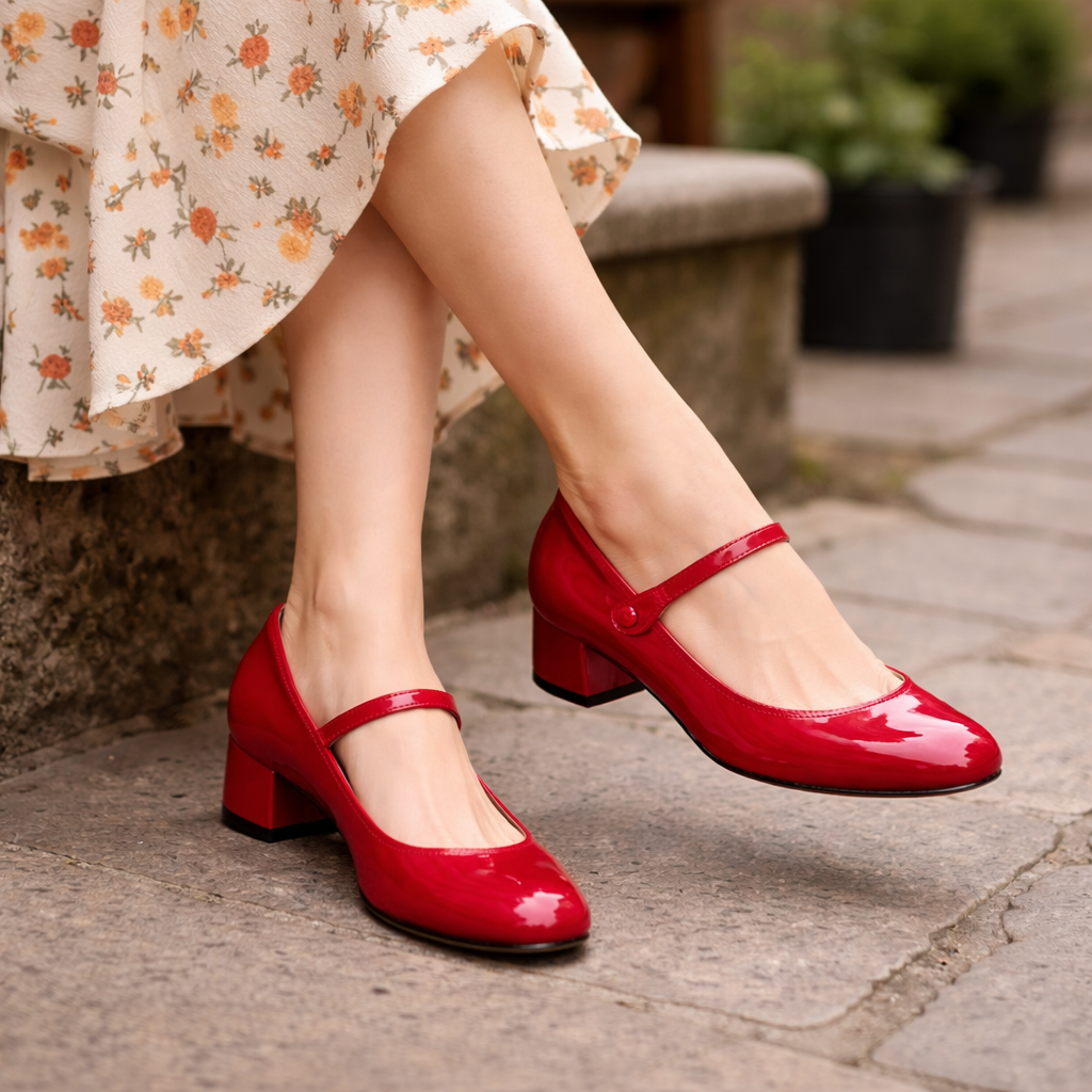 Chaussures Mary Jane pour femmes | Confort ajusté | Talon bloc, Escarpins habillés