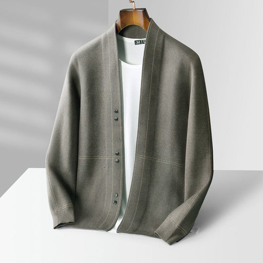 Cardigan homme | Laine chaude et douce | Boutonné, style classique