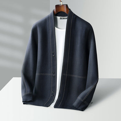 Cardigan homme | Laine chaude et douce | Boutonné, style classique