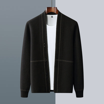 Cardigan homme | Laine chaude et douce | Boutonné, style classique
