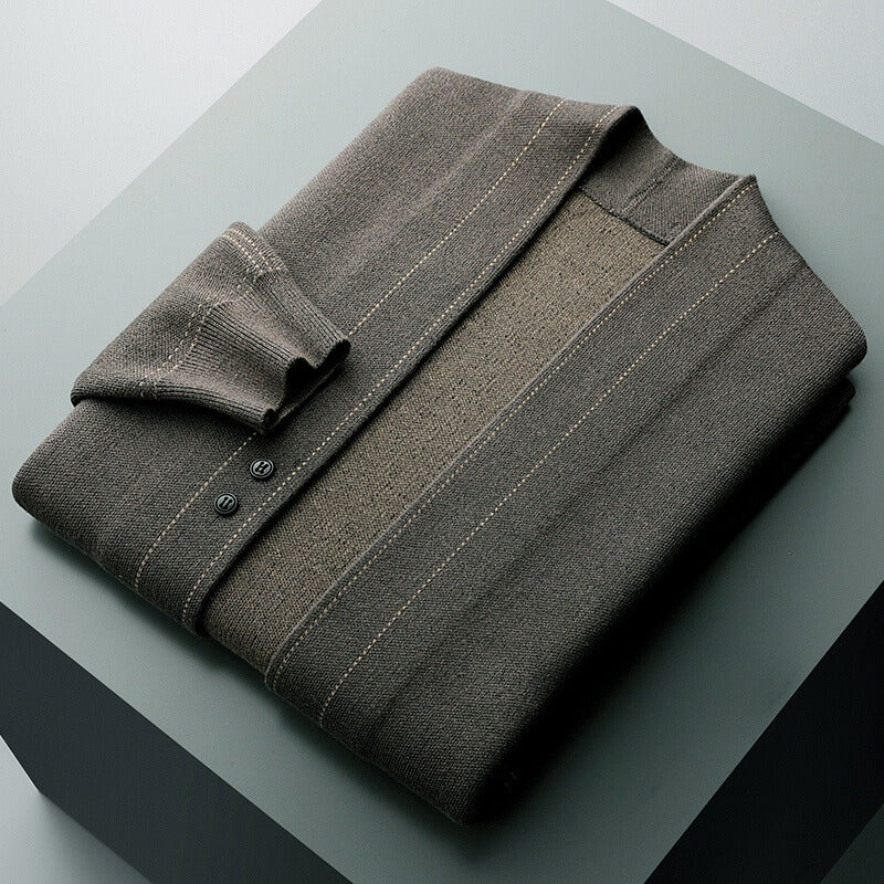 Cardigan homme | Laine chaude et douce | Boutonné, style classique