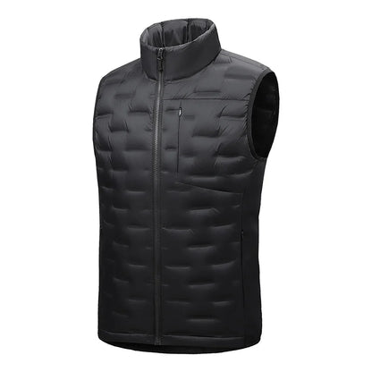 Doudoune sans manches homme imperméable légère coupe vent avec poches multiples