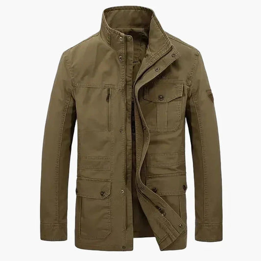 Veste de Transition | Col Haut et Poches | Homme Casual