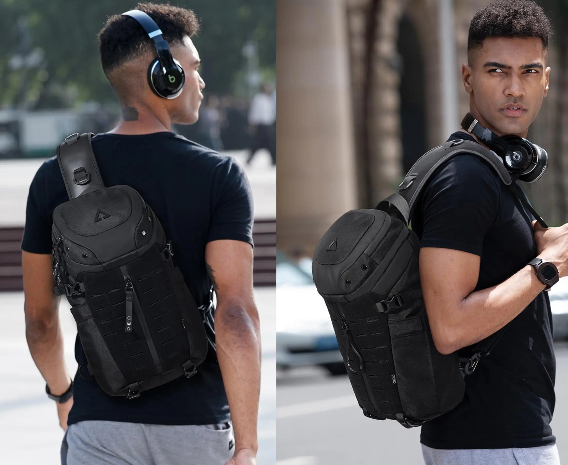 Sac antivol | Bandoulière crossbody imperméable avec port USB