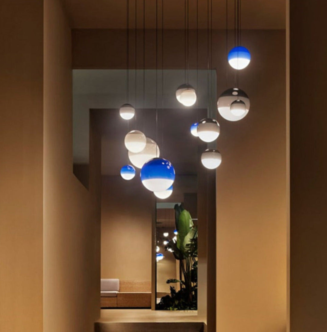 Lampe Suspendue Moderne avec Dégradé de Couleur – Économe en Énergie et Élégante
