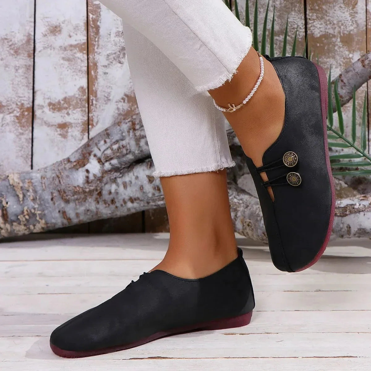 Chaussures Cuir Barefoot Design SERRA™️ - Confort - Élégance-Chaussures-PARIS FEMME