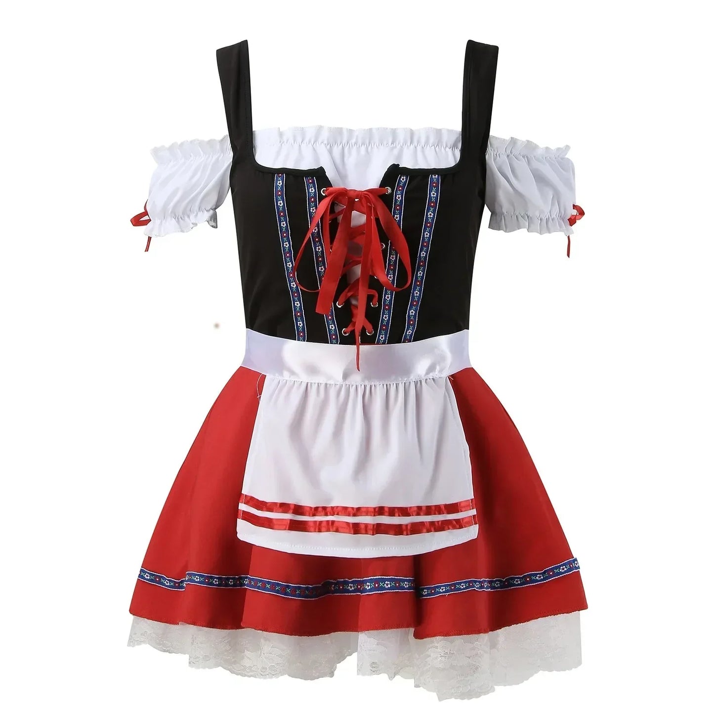 Mini Dirndl Kleid - Leichtes Material - Festliche Oktoberfestkleidung