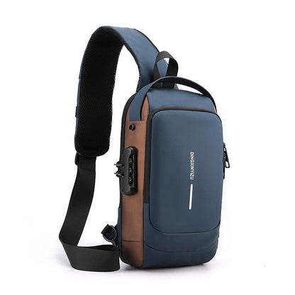 Sac à bandoulière | Sac de voyage résistant à l'eau avec serrure de sécurité