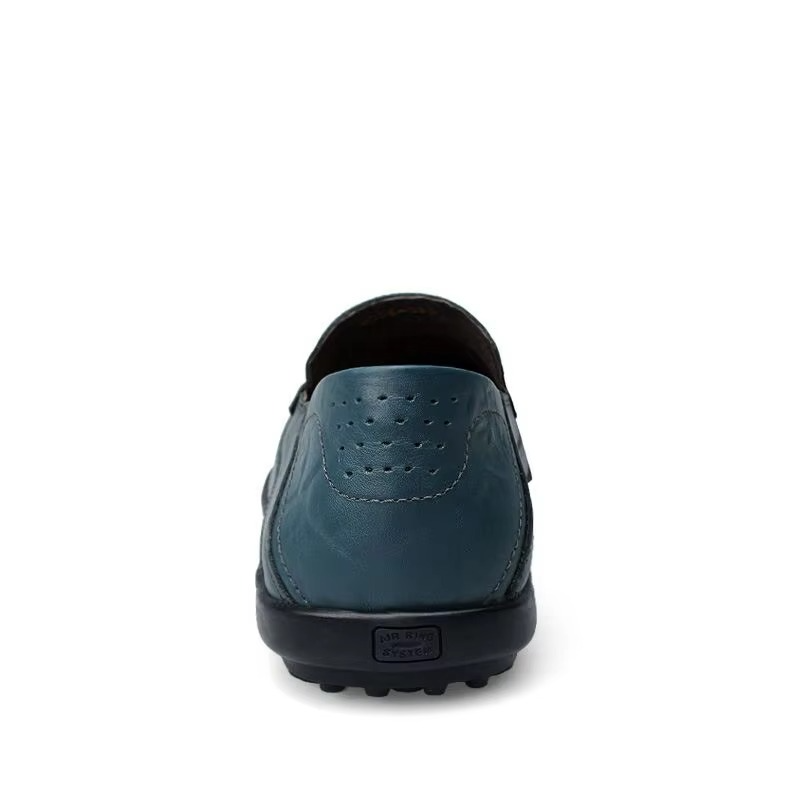Mocassins cuir véritable homme slip-on style italien respirant