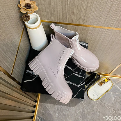 Bottes de pluie femme | Imperméables, semelle antidérapante, talon compensé