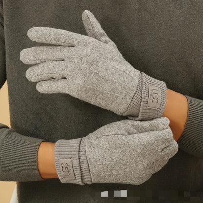 Gants hiver femme maille tactile cachemire laine doublure chaude