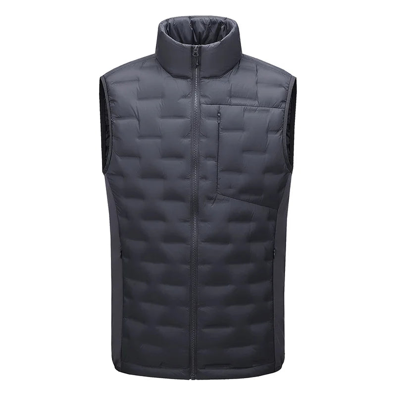 Doudoune sans manches homme imperméable légère coupe vent avec poches multiples