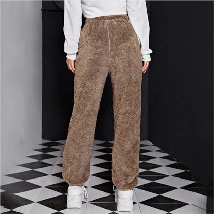 Pantalon velours femme taille régulière