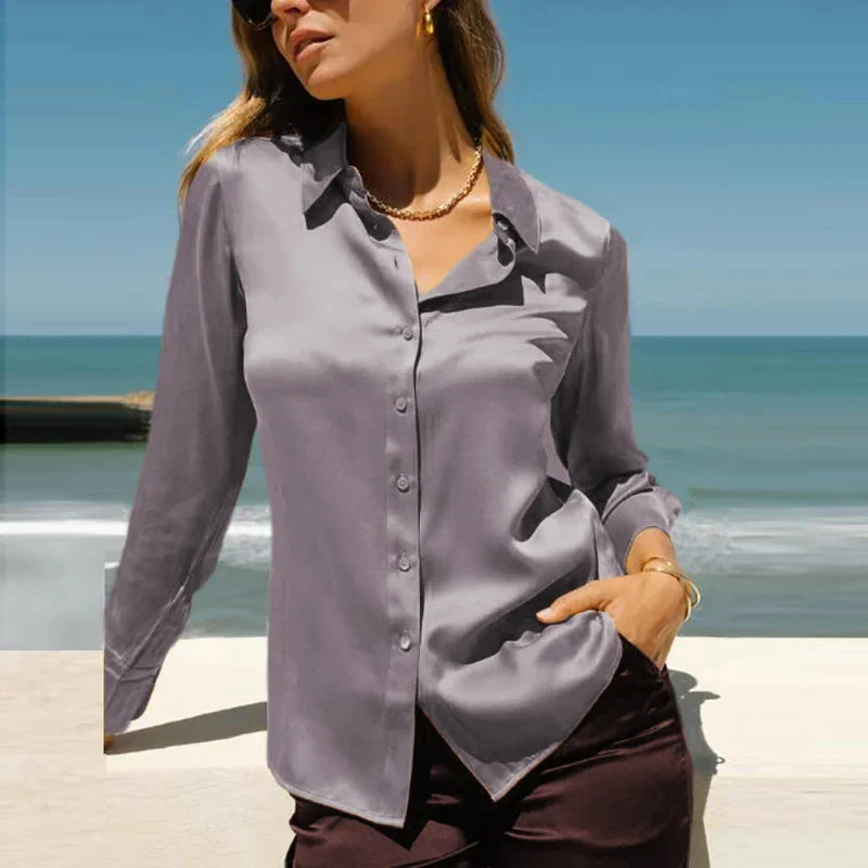 Chemisier Soie Femme Veron - Bureau Chic - Élégance-Chemisier-PARIS FEMME