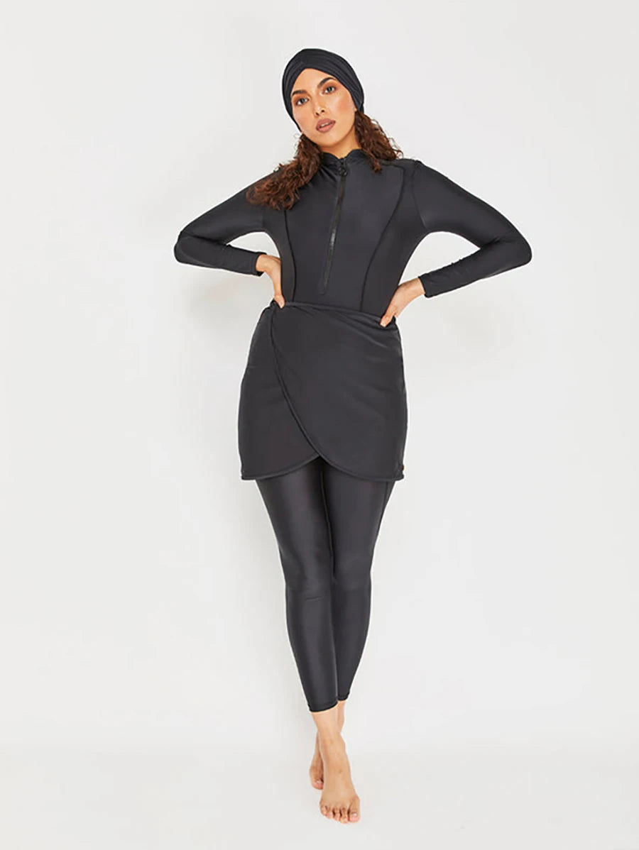 Burkini Modeste 3PCS - Maillot de Bain Femme - Séchage Rapide-PARIS FEMME