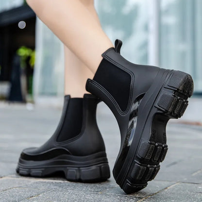 Bottes imperméables femme | Antidérapantes, plateforme légère