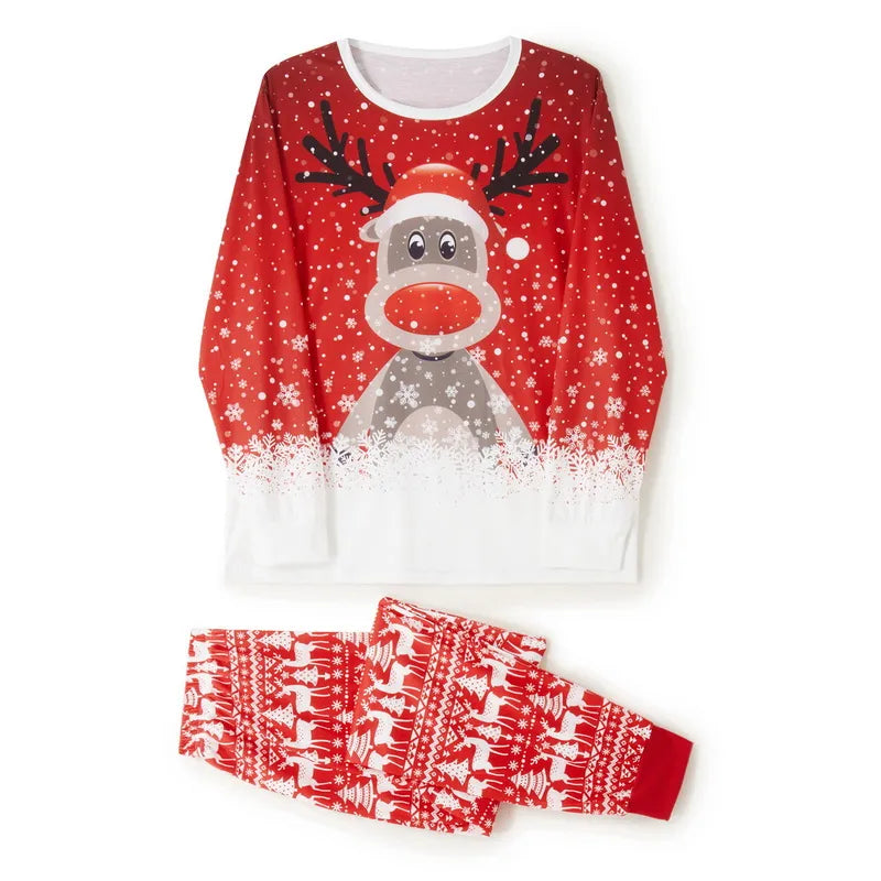 Pyjama Noël femme motif renne coupe ample grande taille