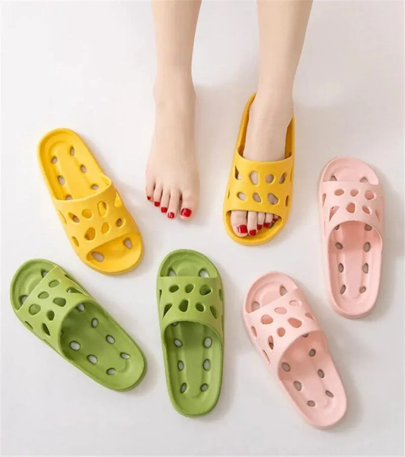 Chaussons femme homme antidérapants intérieur ajourés unisexe