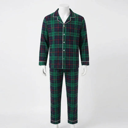 Pyjama Noël famille assorti carreaux 2 pièces adultes et enfants