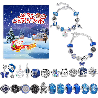 Calendrier de l'avent bijoux 24 jours collier bague boucles d'oreilles