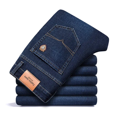 Jean Classique Homme | Coupe Droite, Stretch | Bleu Noir