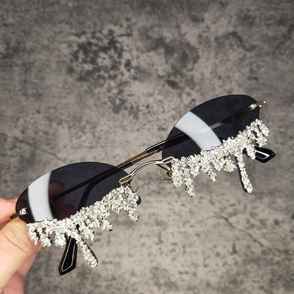 Lunettes de soleil paillettes | Festival femme