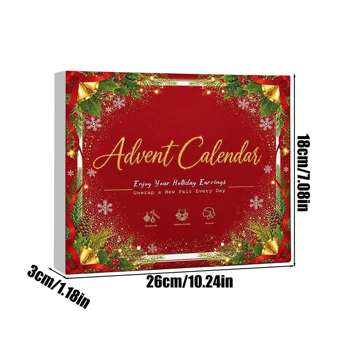 Calendrier de l avent bijoux boucles d oreilles femme Noël 24 jours