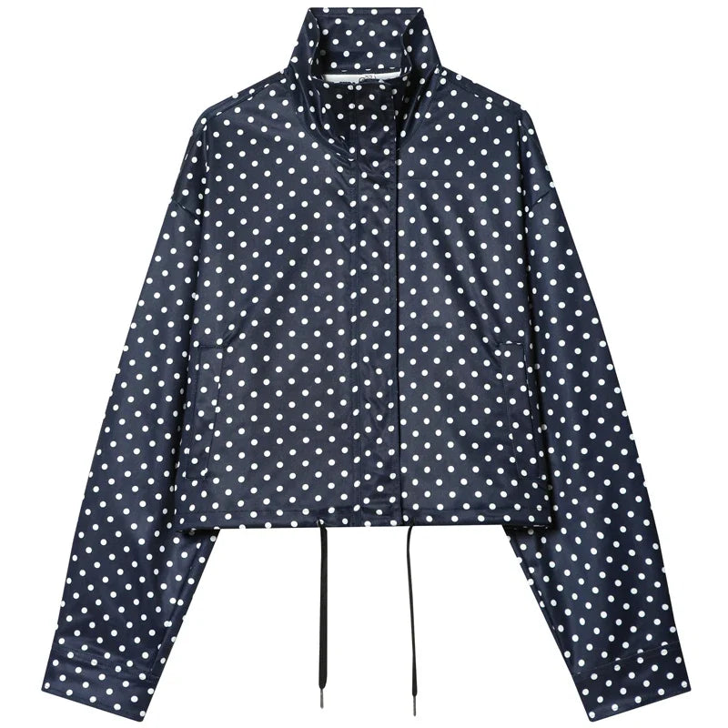 Veste de Bombarde Femme | Oversize à Pois, Manches Longues