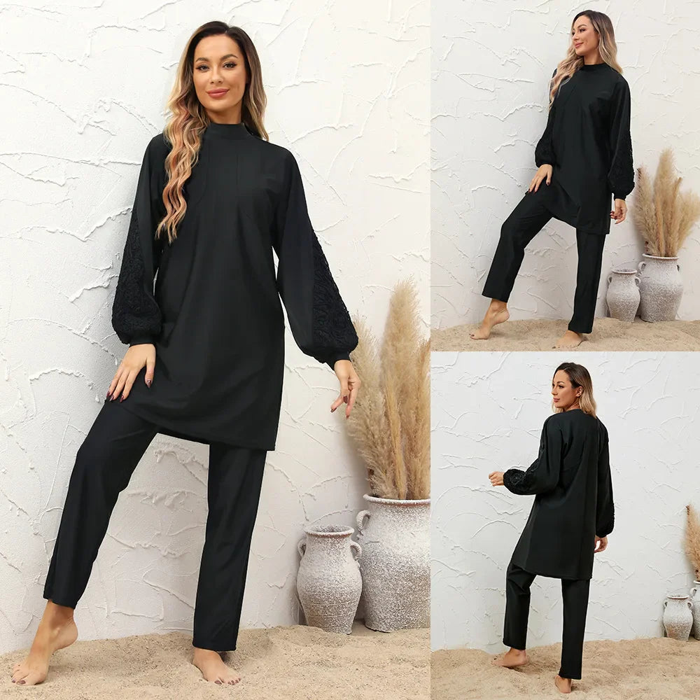 Burkini Femme - Maillot de Bain Modeste - Robe Longue-Burkini-PARIS FEMME