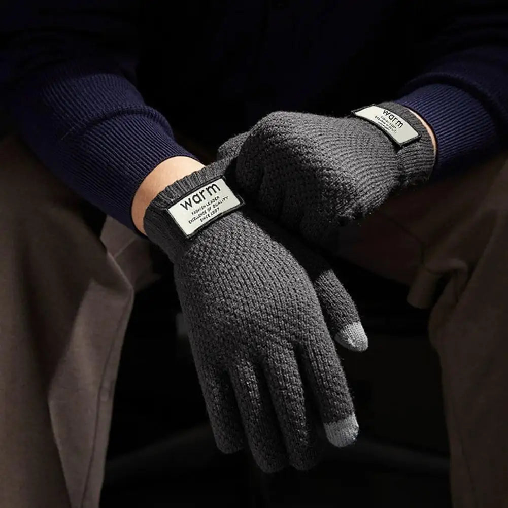 Gants hiver femme maille tactile doublure polaire thermiques