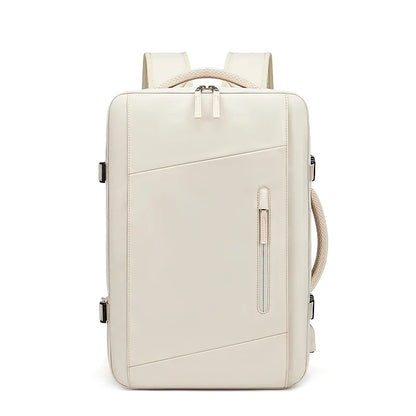 Sac à dos ordinateur imperméable USB avec compartiment 17 pouces et extensible 39L