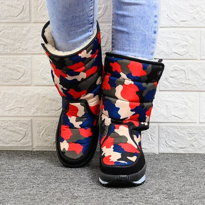 Bottes mi-hautes homme imperméables | Hiver, plateforme antidérapante