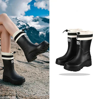 Bottes de Pluie Femme | Rétro, Imperméable, Antidérapant