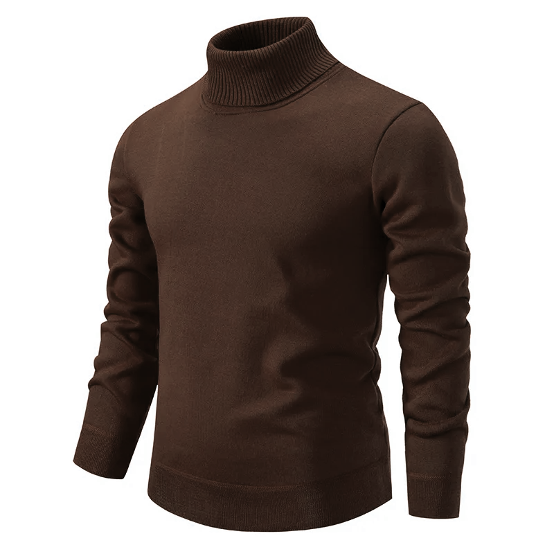 Pull homme col roulé - Coton doux - Haute qualité