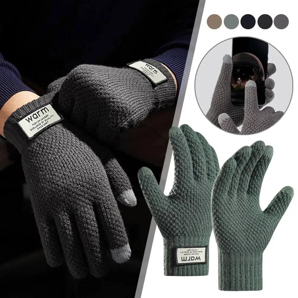 Gants hiver femme maille tactile doublure polaire thermiques