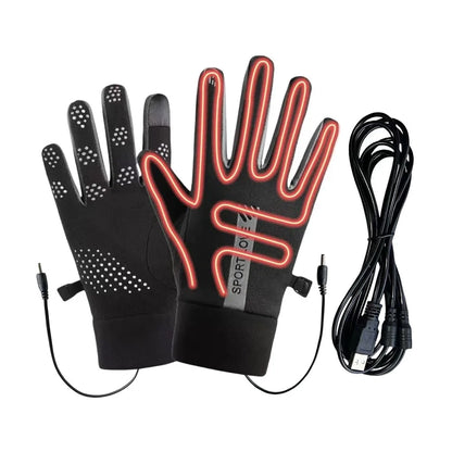 Gants chauffants batterie rechargeable tactiles avec chauffage réglable